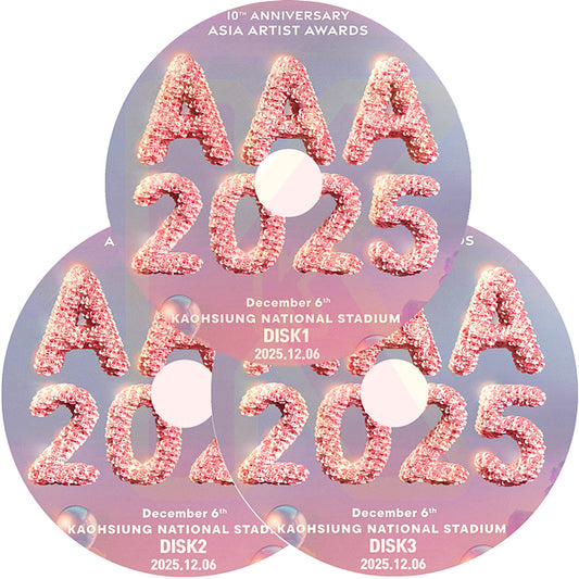 K-POP DVD 2025 AAA Awards [Asia Aartist Awards] 3枚Set 2025.12.06 K-POP音楽授賞式 KPOP DVD