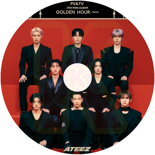 K-POP DVD ATEEZ 2024 2nd PV/TV - Ice On My Teeth WORK Crazy Form BOUNCY HALAZIA Guerrilla The Real Deja Vu 他 - エーティーズ KPOP DVD