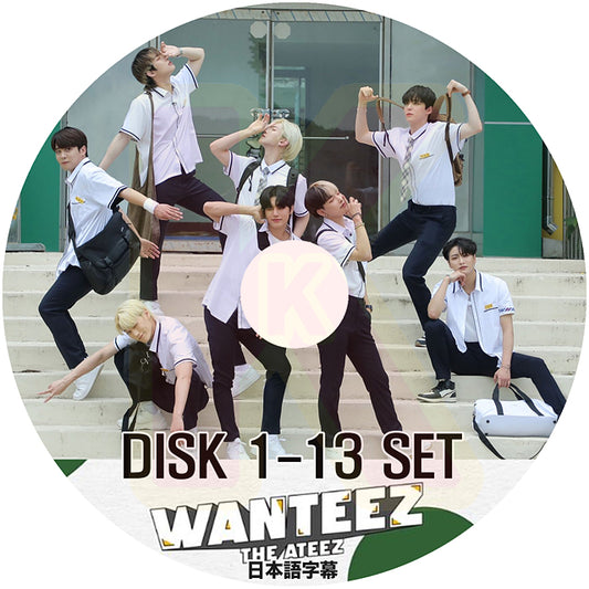 K-POP DVD ATEEZ WANTEEZ 13枚SET EP1-EP44 日本語字幕あり ATEEZ エーティーズ KPOP DVD