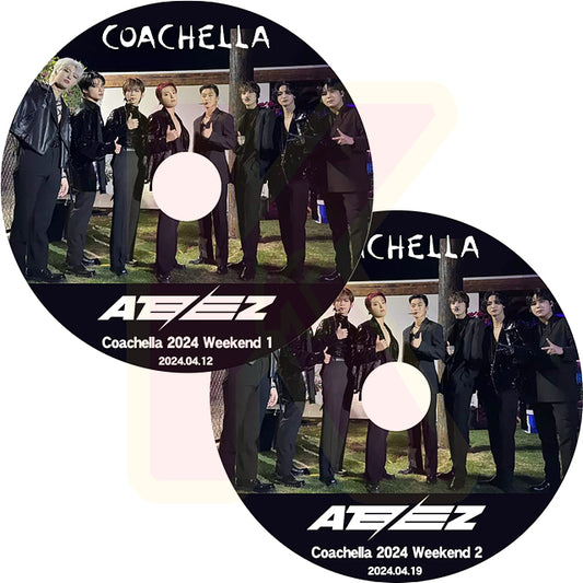 K-POP DVD ATEEZ COACHELLA 2024 2枚SET 2024.04.12/19 ATEEZ エーティーズ KPOP DVD