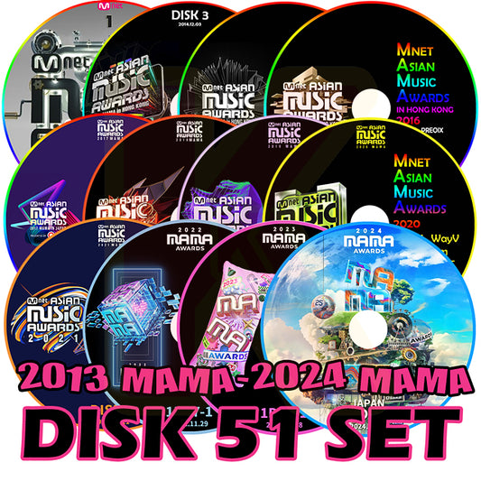 K-POP DVD 2013-2024 MAMA 51枚SET [Mnet Asian Music Awards] K-POP音楽授賞式 KPOP DVD