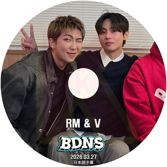 K-POP DVD BTS BDNS RM & V 2026.03.27 日本語字幕あり BANGTAN KPOP DVD