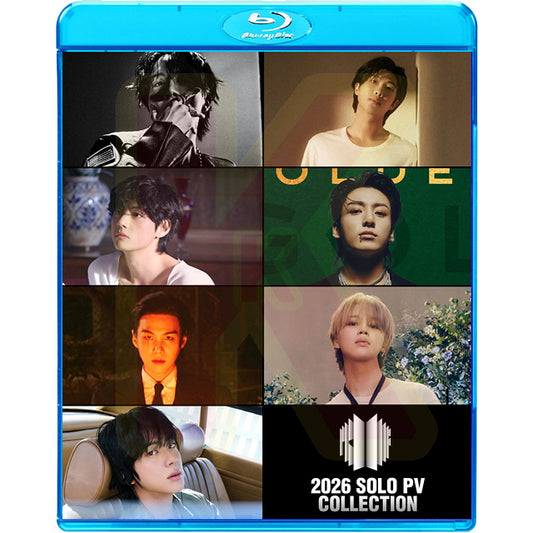 Blu-ray BTS 2026 SOLO PV COLLECTION - バンタン RM ジン JIN シュガ SUGA ジェイホープ J-HOPE ジミン JIMIN テヒョン V ジョングク JUNGKOOK KPOP ブルーレイ
