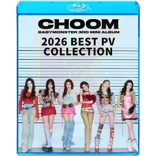 Blu-ray BABYMONSTER 2026 BEST PV  -  CHOOM / WE GO UP / HOT SAUCE / DRIP / CLIK CLAK / FOREVER / SHEESH / BATTER UP 他 - ベイビーモンスター KPOP ブルーレイ