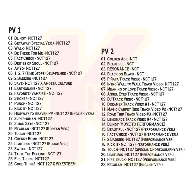 Blu-ray NCT 2026 BEST PV COLLECTION  NCT127 & NCT - Blingy/ WALK 他 - NCT127 エヌシーティー127 K-POP ブルーレイ