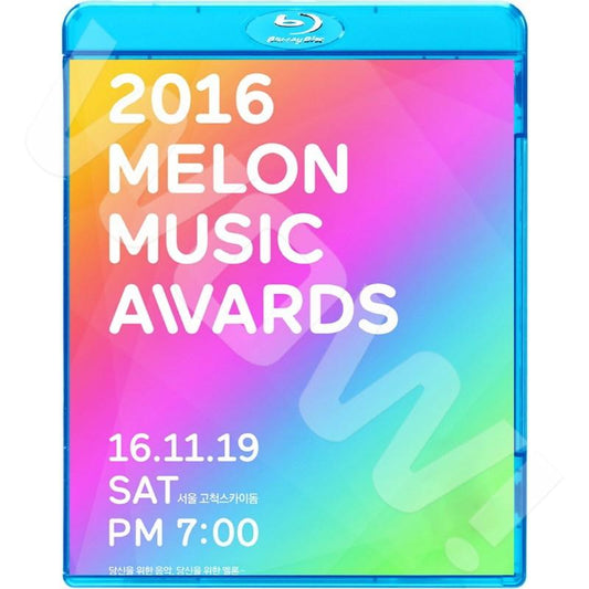 Blu-ray 2016 Melon Music Awards (2016.11.19) - EXO/ バンタン/ TWICE/ GFRIEND/ ZICO/ Bewhy/ 10cm/ SEVENTEEN/ MAMAMOO/ BLACKPINK/ IKON/ RED VELVET/ I.O.I/ JEONG EUN JI K-POP ブルーレイ バンタン アイコンAwardsブルーレイ