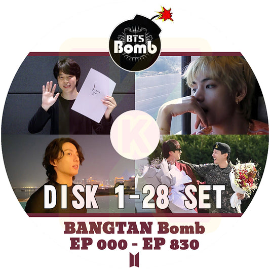 K-POP DVD バンタン BANGTAN BOMB 28枚SET EP01-EP830 バンタン爆弾 日本語字幕なし BANGTAN KPOP DVD