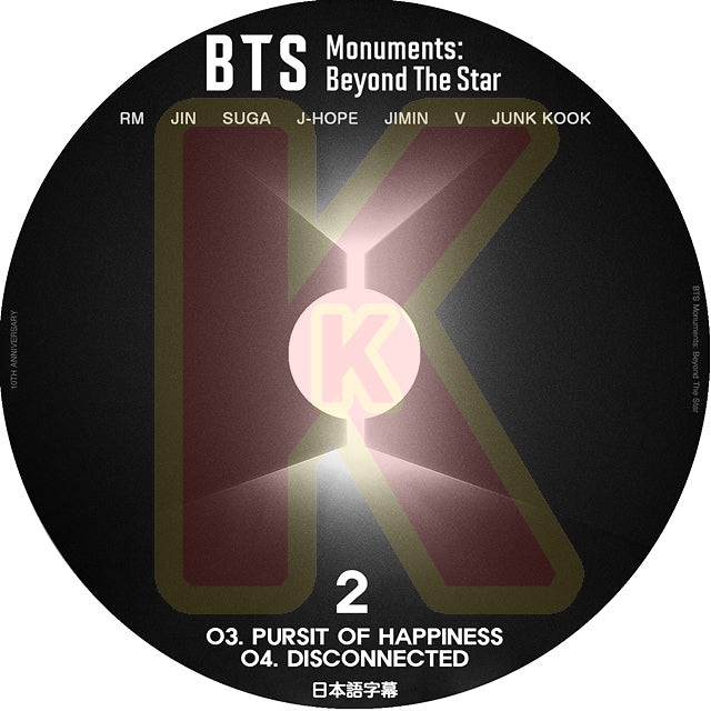 K-POP DVD バンタン BTS Monuments Beyond The Star #2 日本語