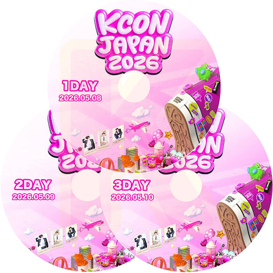 K-POP DVD 2026 KCON IN JAPAN 3枚SET 2026.05.08-10 KPOP DVD