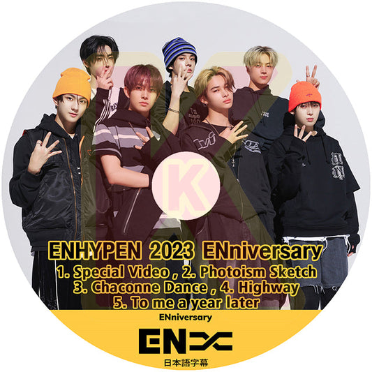 K-POP DVD ENHYPEN 2023 ENniversary 日本語字幕あり ENHYPEN エンハイフン ヒスン ジェイ ジェイク ソンフン ソヌ ジョンウォン ニキ ENHYPEN KPOP DVD
