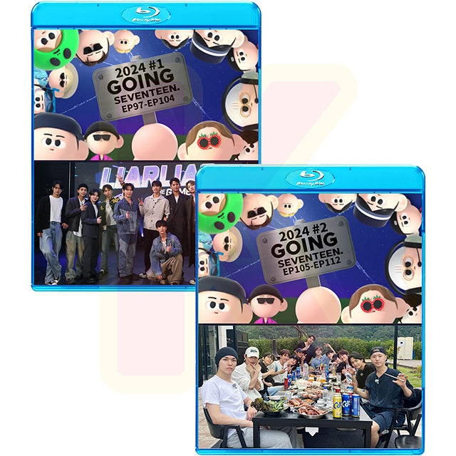 Blu-ray SEVENTEEN 2024 GOING SEVENTEEN 2枚SET EP97-EP112 日本語字幕あり SEVENTEEN セブンティーン セブチ ブルーレイ