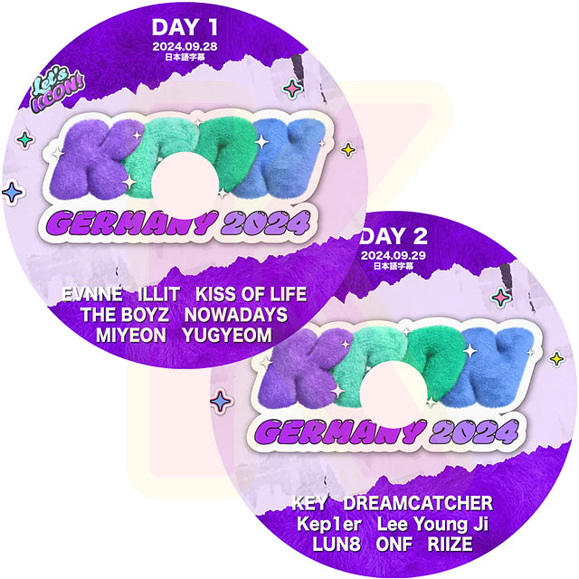 K-POP DVD KCON 2024 IN GERMANY 2枚SET 2024.09.28-29 KCON KPOP DVD