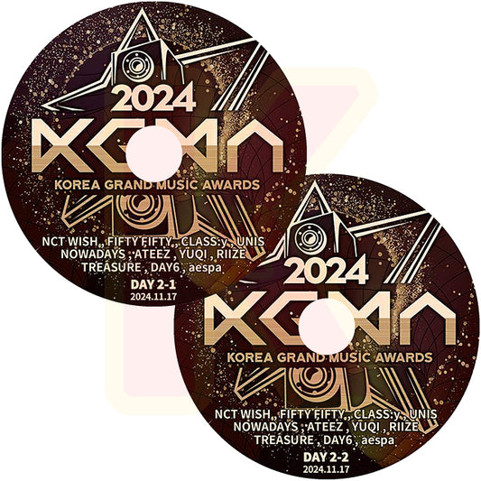 K-POP DVD 2024 KGMA (KOREA GRAND MUSIC AWARDS) DAY2 2枚Set 2024.11.17 CON KPOP DVD