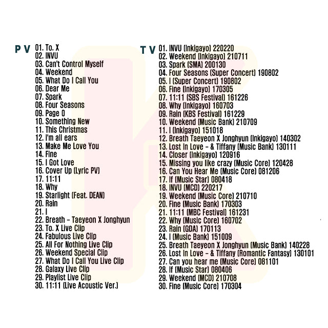 Blu-ray 少女時代 TAEYEON 2023 SPECIAL EDITION - To. X INVU Weekend Dear Me Spark Four Seasons K-POP ブルーレイ SNSD GIRLS GENERATION