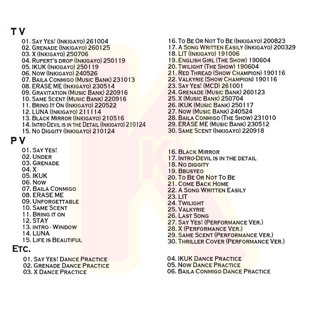 Blu-ray ONEUS 2026 2nd SPECIAL EDITION - Say Yes! / Grenade / X / IKUK 他 - ワナス  KPOP ブルーレイ