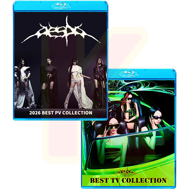 Blu-ray aespa 2026 BEST PV / TV COLLECTION 2枚Set - LEMONADE / WDA / Rich Man / Dirty Work / Whiplash / Armageddon / Supernova 他 - エスパ  KPOP ブルーレイ