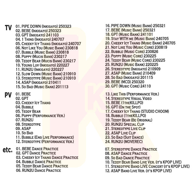 Blu-ray STAYC 2025 SPECIAL EDITION  - BEBE / GPT / Bubble / Teddy Bear 他 - ステイシー KPOP ブルーレイ