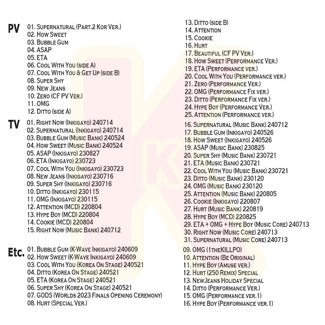 Blu-ray NewJeans 2024 2nd SPECIAL EDITION - Right Now Supernatural 他 - ニュージーンズ ブルーレイ