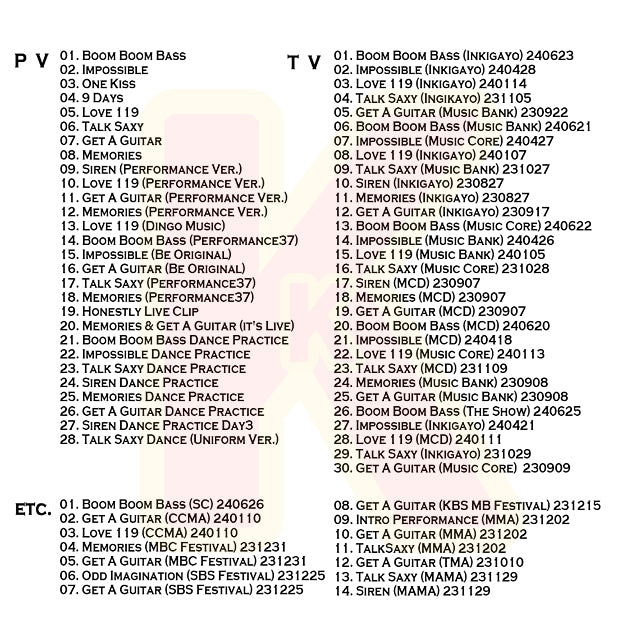Blu-ray RIIZE 2024 3rd SPECIAL EDITION - Boom Boom Bass Impossible Love 119 Talk Saxy Get A Guitar 他 - RIIZE ライズ KPOP ブルーレイ