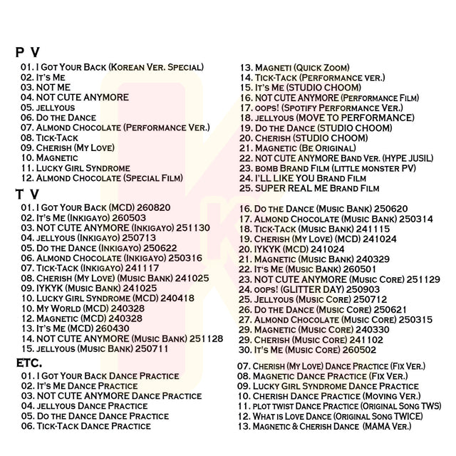 Blu-ray  ILLIT 2026 SPECIAL EDITION -  It’s Me / NOT CUTE ANYMORE 他 - I’LL-IT アイリット KPOP ブルーレイ