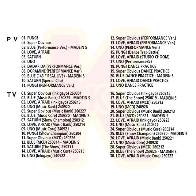 Blu-ray MADEIN 2026 SPECIAL EDITION - Super Obvious / BLUE / LOVE, AFRAID / UNO 他 - メイディン KPOP ブルーレイ