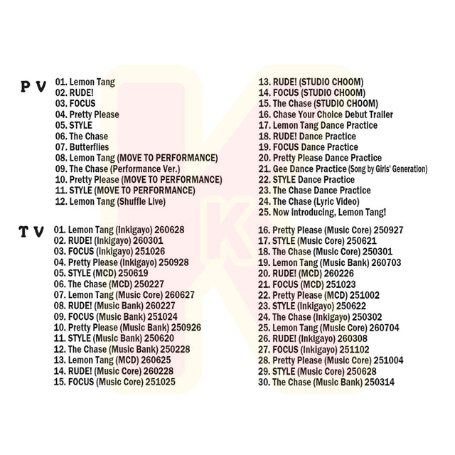Blu-ray Hearts2Hearts 2026 2nd SPECIAL EDITION - Lemon Tang / RUDE! / FOCUS / Pretty Please / STYLE / The Chase 他 - ハーツトゥーハーツ KPOP ブルーレイ