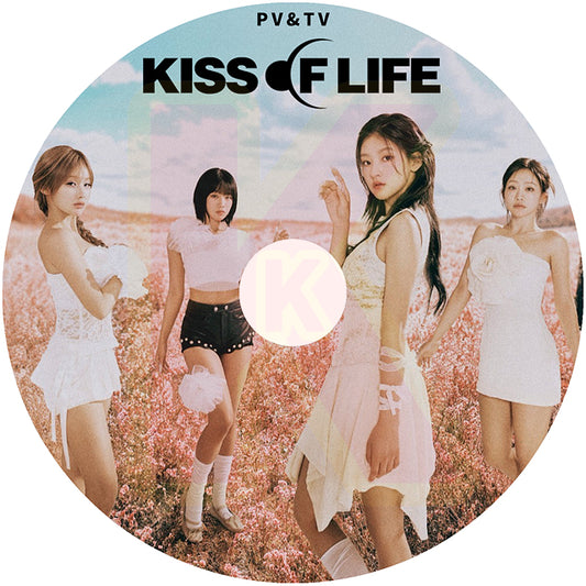 K-POP DVD KISS OF LIFE 2024 3rd PV&TV - Get Loud / Sticky / Midas Touch 他 -  キスオブライフ ジュリー ナッティ ベル ハヌル KPOP DVD