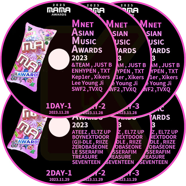 K-POP DVD 2023 MAMA Mnet Asia Music Awards 6枚SET 2023.11.28/29 - 音楽番組収録DVD Awards KPOP DVD