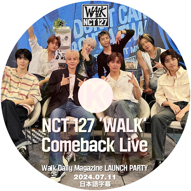 K-POP DVD NCT127 'WALK' Comeback Live 2024.07.11 日本語字幕あり エヌシーティー127 KPOP DVD