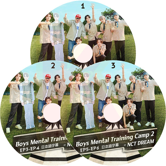 K-POP DVD NCT DREAM Boys Mental Training Camp2 3枚SET EP1-EP06 日本語字幕あり NCT Dream エヌシーティーDream KPOP DVD