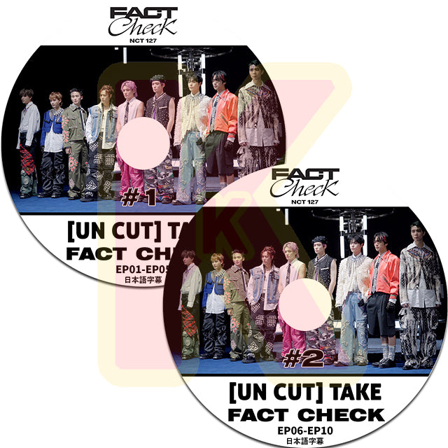 K-POP DVD NCT127 [UNCUT] TAKE FACT Check 2枚SET EP01-EP10 日本語字幕あり NCT127 エヌシーティー127 YUTA ユウタ MARK マーク DOYOUNG ドヨン Taeyong テヨン Jaehyun ジェヒョン Taeil テイル Johnny ジョニー HAECHAN へチャン Jungwoo ジョンウ NCT KPOP DVD