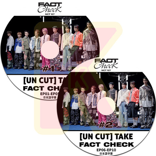 K-POP DVD NCT127 [UNCUT] TAKE FACT Check 2枚SET EP01-EP10 日本語字幕あり NCT127 エヌシーティー127 YUTA ユウタ MARK マーク DOYOUNG ドヨン Taeyong テヨン Jaehyun ジェヒョン Taeil テイル Johnny ジョニー HAECHAN へチャン Jungwoo ジョンウ NCT KPOP DVD