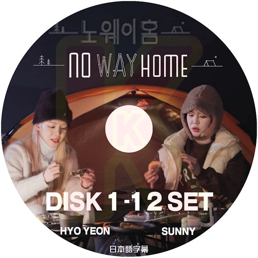 K-POP DVD NO WAY HOME 12枚SET 完 日本語字幕あり SNSD 少女時代 GIRLS GENERATION ヒョヨン HYO YEON サニー SUNNY KPOP DVD