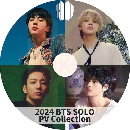 K-POP DVD バンタン 2024 5th SOLO PV COLLECTION - バンタン RM ジン JIN シュガ SUGA ジェイホープ J-HOPE ジミン JIMIN テヒョン V ジョングク JUNGKOOK KPOP DVD