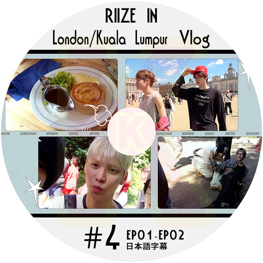 K-POP DVD RIIZE IN #4 London / Kuala Lumpur Vlog EP01-EP02 日本語字幕あり ライズ KPOP DVD