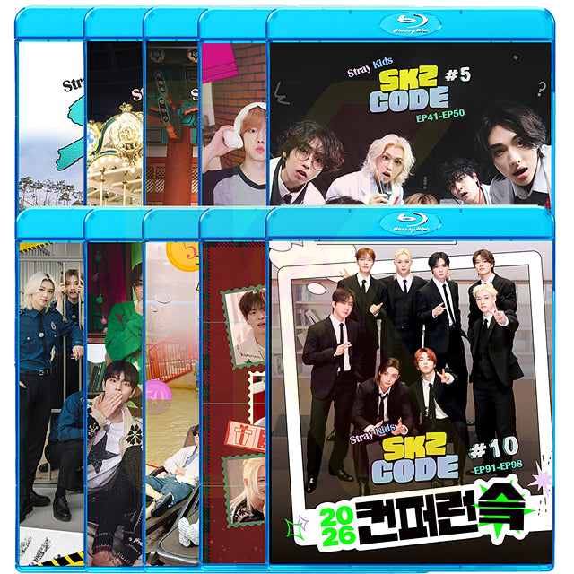Blu-ray Stray Kids SKZ CODE 10枚SET EP01-EP98 日本語字幕あり SKZ スキズ ストレイキッズ K-POP ブルーレイ