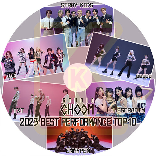 K-POP DVD 2023 CHOOM BEST PERFOMANCE TOP10 - STRAY KIDS / IVE / aespa / TXT / LE SSERAFIM / ENHYPEN 他 音楽収録DVD TV KPOP DVD
