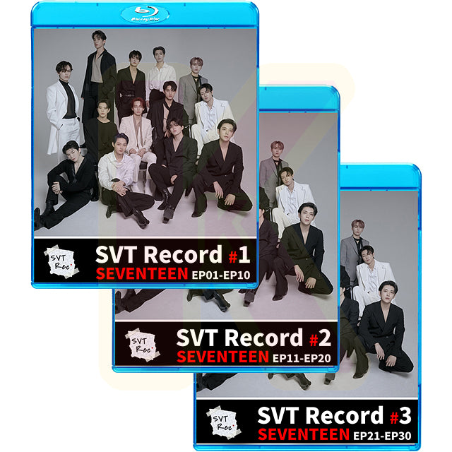 Blu-ray SEVENTEEN SVT Record 3枚SET EP01-EP30 日本語字幕あり セブンティーン セブチ K-POP ブルーレイ