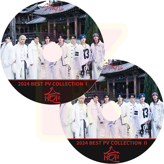 K-POP DVD STRAY KIDS 2024 2nd BEST PV 2枚SET - Walkin On Water / JJAM / Chk Chk Boom 他 - ストレイキッズ KPOP DVD