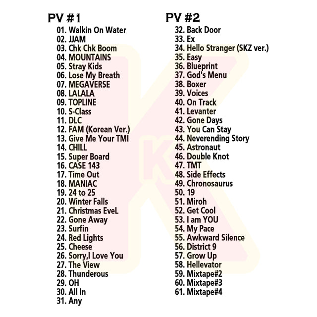 Blu-ray STRAY KIDS 2024 2nd BEST PV #1 - Walkin On Water / JJAM / Chk Chk Boom 他 - ストレイキッズ KPOP ブルーレイ