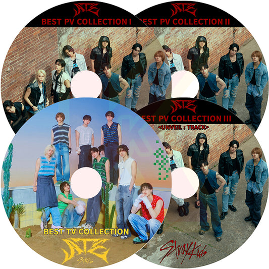K-POP DVD STRAY KIDS 2024 BEST PV / BEST TV 4枚SET - JJAM Chk Chk Boom Lose My Breath LALALALA S-Class CASE 144 MANIAC 他 - ストレイキッズ KPOP DVD