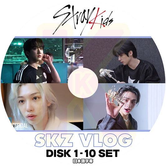 K-POP DVD STRAY KIDS SKZ VLOG 10枚SET EP01-EP60 日本語字幕あり Stray Kids ストレイキッズ KPOP DVD