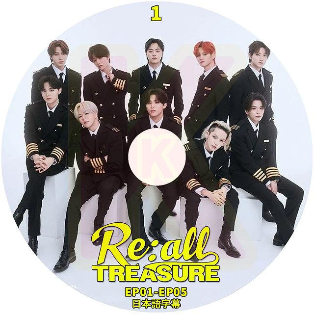 K-POP DVD TREASURE Re:all #1 EP01-EP05 日本語字幕あり トレジャー KPOP DVD