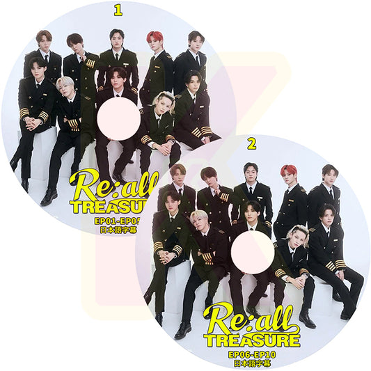 K-POP DVD TREASURE Re:all 2枚SET EP01-EP10 日本語字幕あり トレジャー KPOP DVD