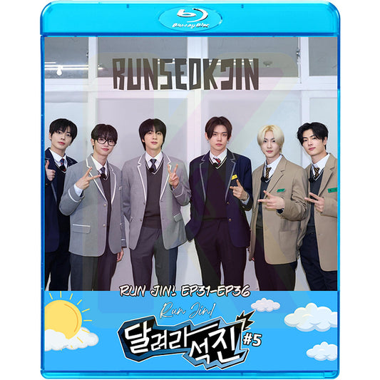 Blu-ray バンタン RUN JIN #5 EP31-EP36 日本語字幕あり バンタン ジン キムソクジン BANGTAN KPOP ブルーレイ