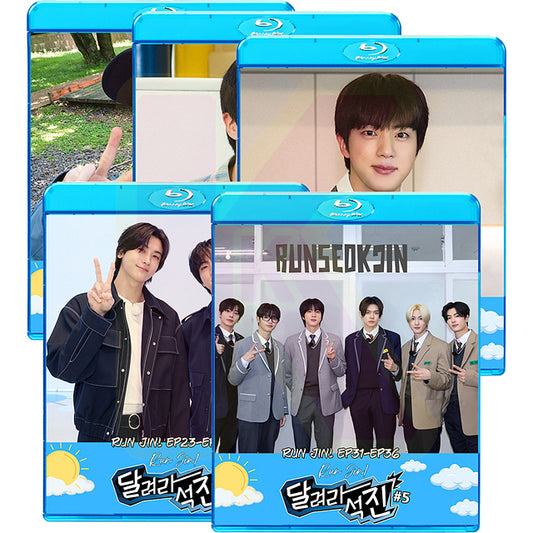 Blu-ray バンタン RUN JIN 5枚SET EP00-EP36 日本語字幕あり バンタン ジン キムソクジン BANGTAN KPOP ブルーレイ