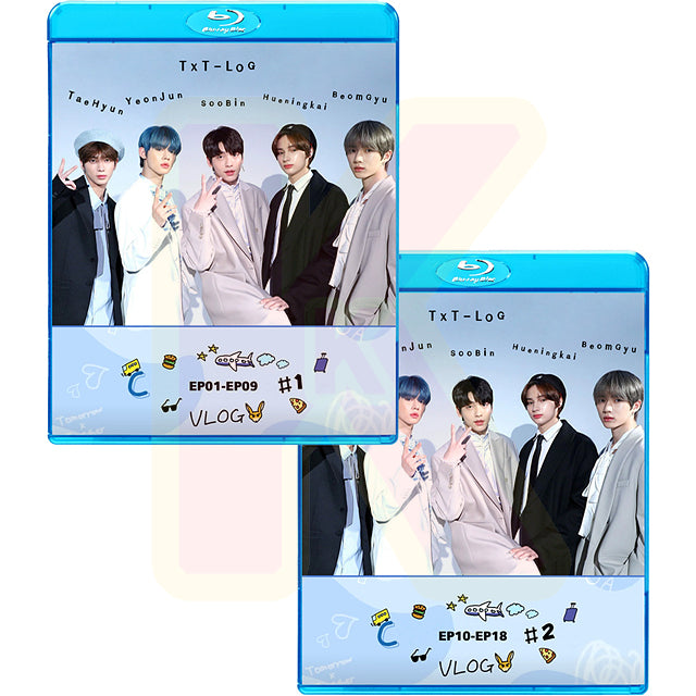 Blu-ray TXT-LOG 2枚SET EP01-EP18 日本語字幕あり TXT TOMORROW X TOGETHER トゥモローバイトゥゲザー ブルーレイ