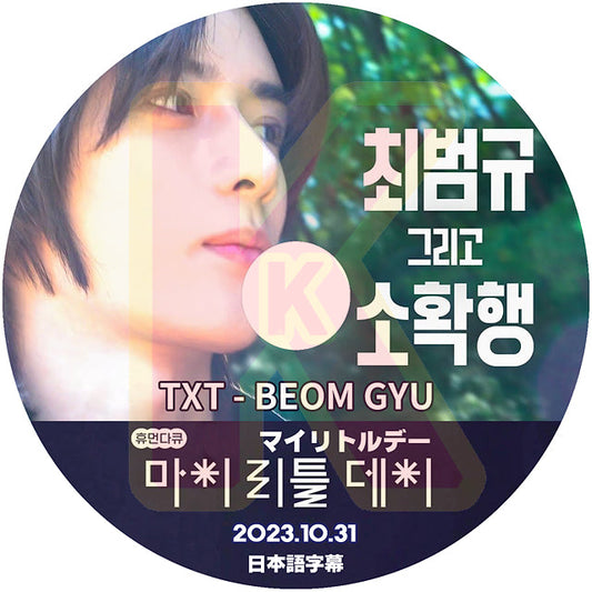 K-POP DVD TXT マイリトルデー BEOM GYU 2023.10.31 日本語字幕あり TXT トゥモローバイトゥゲザー ボムギュ TXT KPOP DVD