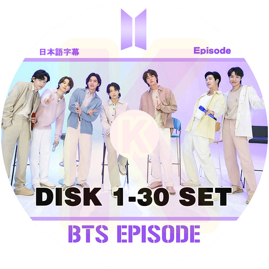 K-POP DVD バンタン BANGTAN EPISODE 30枚SET バンタンエピソード  日本語字幕あり RM JIN SUGA J-HOPE JIMIN V JUNGKOOK KPOP DVD