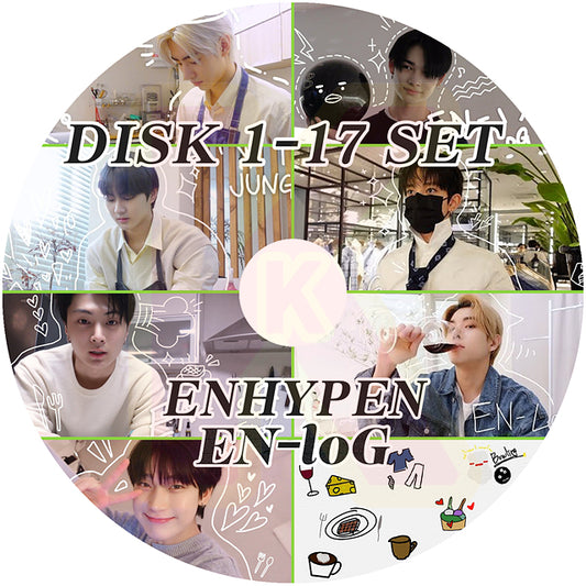 K-POP DVD ENHYPEN LOG 17枚SET EP01-EP55 日本語字幕あり エンハイプン エンハイフン KPOP DVD